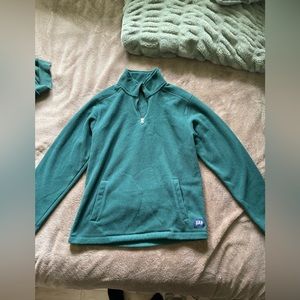 Gap green fuzzy sweater XS